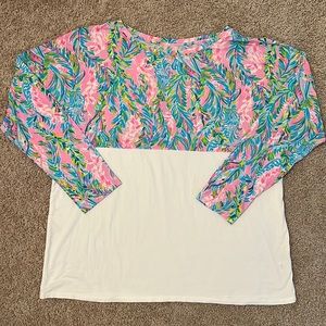 Lilly Pulitzer Multi Unicorn of the Sea XXL Finn Top